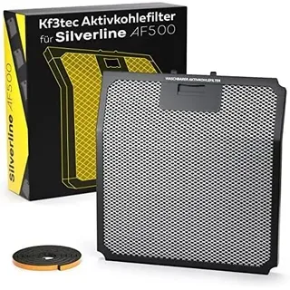 KF3TEC® Aktivkohlefilter für Silverline AF 500 AKtivkohlefilter (bis zu 3x waschbar) (1Pack)