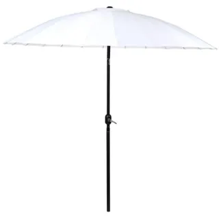 Camp Active Sonnenschirm - Sonnenschutz für Balkon und Terrasse - ⌀250 x 240 cm - Rechteckig Sonnenschirm - Parasol ohne Ständer - Weiß