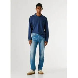 Pepe Jeans für Herren. PM20845333AB Gerade Jeans Cash Sommer blau (36/30), Lässig, Baumwolle, Denim