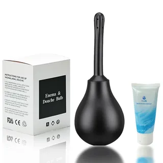 Premium Intimdusche 280ml aus Silikon – Rückflussstopp-System – Inkl. Pflegegel & Tasche – Für professionelle Darmreinigung & Hygiene – Duschschlauch Anschluss