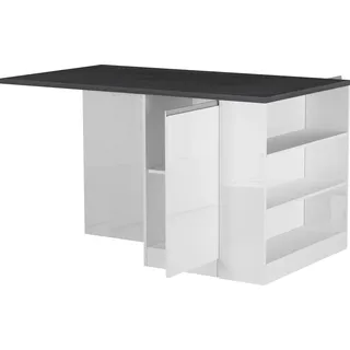kochstation Kücheninsel KS-Sole 160 cm weiß