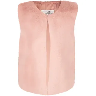 Sommerkleid HAPPY GIRLS "Fellweste", Mädchen, Gr. 146, EURO-Größen, rosa (dusty rose), Stoff, 100% Polyester, normal, Kleider Sommerkleid