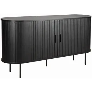 Möbilia Sideboard 140 x 76 x 40 cm Schwarz