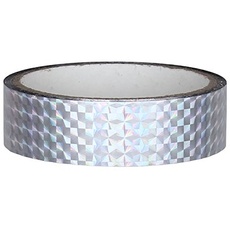 DEKO KLEBEBAND zum Hula Hoop tapen [25mm x 30m, silber] – Hula Hoop Hologramm Klebeband