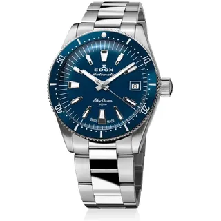 Edox Skydiver Automatik Damenuhr 38mm 30ATM