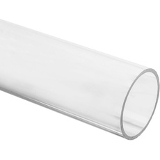 EH Design PLEXIGLAS® XT Rohr – farbloses, transparentes Kunststoff-Rohr aus Acrylglas XT klar (Transparent, 12/10 mm, Länge: 500 mm)