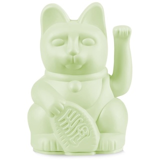 donkey Lucky Cat Mini | Light Green - Japanische Glücksbringer Winkekatze in Hellgrün, 9,8 cm hoch