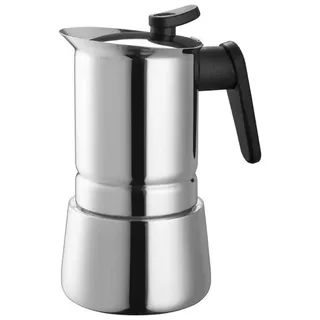 ESPRESSOKOCHER 6 Tassen Espresso INDUKTION Maker ITALY Espressokanne PEDRINI - Silber