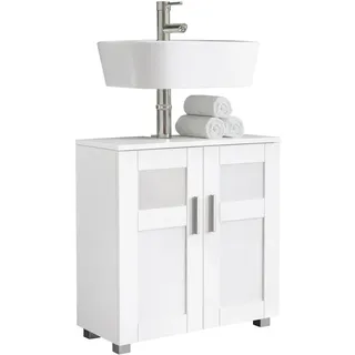 VCM Holz Badschrank Badunterschrank Nilari", - weiß,