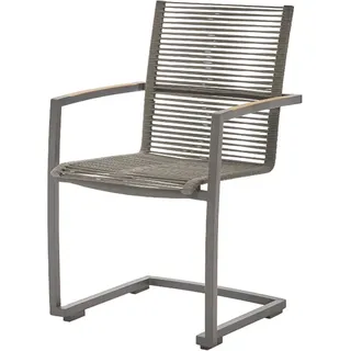 Diamond Garden Valencia Swingstuhl Rope/Edelstahl Dunkelgrau