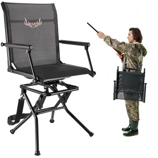 Vevor Campingstuhl Anglerstuhl Grau