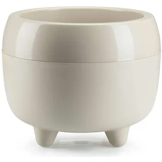 HowHomely Blumentopf Übertopf Pflanztopf beige modern 30x24cm 6,5 L Dekoration