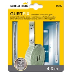 Schellenberg 84302 Gurtfix 18 mm/4.3 m, grau