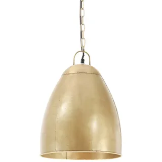 vidaXL Hängelampe Industriestil 25 W Messing Rund 32 cm E27 - Gold