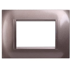 Quadratische Platte 3P Stahl Bronze