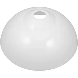 UKCOCO Lampenschirm E27 Ersatz, 29cm Weißer Kunststoff Schirm für Hängelampe Modern Acryl Lichtabdeckung für Tischlampe Schlafzimmer Wohnzimmer