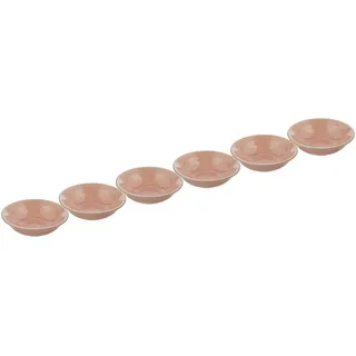 Butlers Dipschalen 6er-Set Sumatra 200 ml , Pink , Keramik , 14x4x14 cm , Geschirr, Schalen & Schüsseln