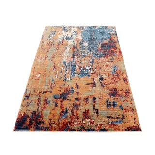 Teppich "Corso" Gr. 6, orange, B:200cm H:8mm L:290cm, Kunstfaser, GALLERY M BRANDED BY MUSTERRING, Teppiche, Teppich, Kurzflor, Vintage, Wohnzimmer