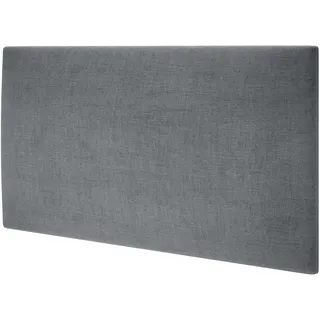 mollis homelike interiors MOLLIS Polsterplatte, Rechteckiges und Dekoratives Wandpaneel, Geeignet als Bettkopfteil oder Aufprallschutz, Reduziert Schall und Verbessert Akustik, aus Schaumstoff, 60 x 30 cm, Anthrazit