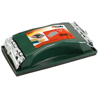 kwb Profi Handschleifer mit Klemmvorrichtung - Schneller Schleifpapierwechsel - Ergonomisches Design - Inklusive Schleifstreifen
