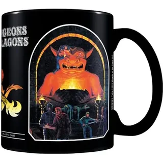 Dungeons & Dragons Tasse mit Thermoeffekt/Farbwechsel (Thieves in The Temple Design) 325ml Keramikbecher, Kaffeetasse - offizielles Merchandise