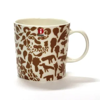 Iittala Porzellanbecher cheetah aus der Oiva Toikka Kollektion in der Farbe Braun, 0,3L, 1062496