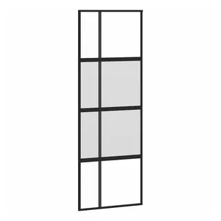vidaXL Schiebetür rechts 76 x 205 cm schwarz