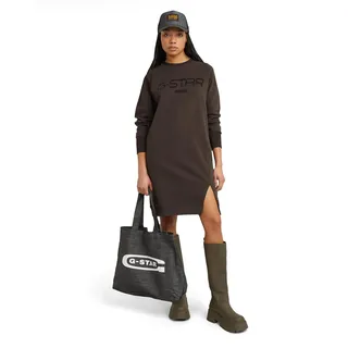 G-Star Damen Flock Print Sweater Dress, Braun (Chocolate Plum D25038-D589-G692), S