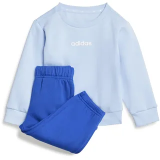 adidas Essentials Linear Logo Jogger Track Suit, glow blue/white, 9-12 Months