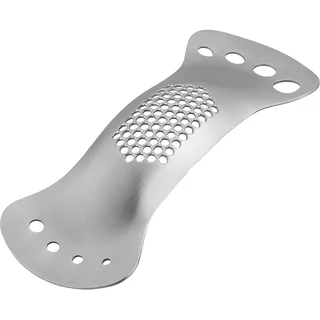 Tala Knoblauchpresse und Kräuterzupfer, Edelstahl, Leichte Reinigung, Effizienter Knoblauchzerkleinerer, Unverzichtbar für die Küchenvorbereitung, Metallic Silber