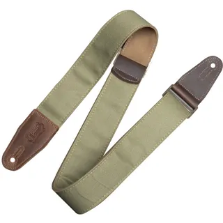 Levy's Leathers Denim Series Gitarrengurt mit Echtlederenden | Breite 5 cm | Grün (M7DM-GRN)