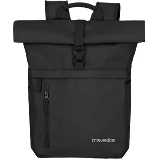 Travelite BASICS, Rollup Rucksack, Laptop Rucksack 15,6 Zoll, Reiserucksack Rolltop Funktion, 60 cm, 35 Liter