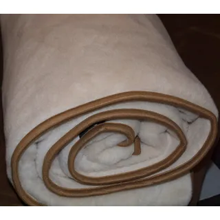 Fotonia Camel Wolldecke Beige Warm Dicht 240x200 cm