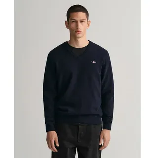 GANT V-Ausschnitt-Pullover Blau S