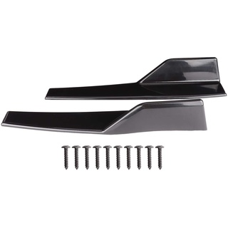 Seitenschweller-Universelle Seitenschweller Für Autos Paar Universeller Seitenschweller Rocker Splitter Side Winglet Wing Diffusor Karosserie-Kit Glänzend Schwarz 17,7 X 3,3 Zoll