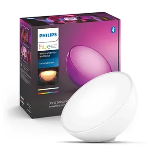 Philips Hue White & Color Ambiance Play Lightbar Doppelpack Basis-Set (500 lm) & White & Color Ambiance Go Tischleuchte (530 lm)
