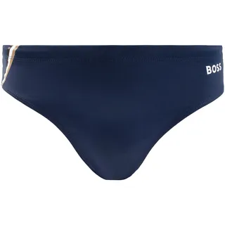 BOSS Badehose »Brief John«, mit kontrastfarbenem BOSS Logo-Schriftzug, blau