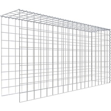 Bild Gabione, silbergrau, Maschenweite 10 cm x 10 cm