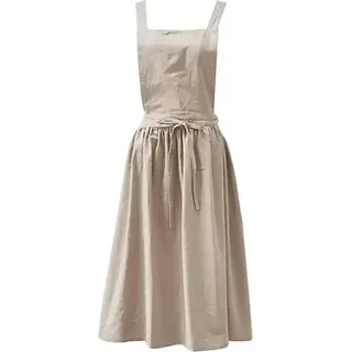 Bib-Schürze, Baumwoll-Leinen, Minimalistisches Design, B