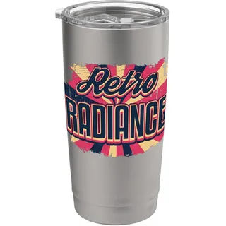 Retro Radiance Ruhestand Großeltern Tag Vintage Ruhestand Doppelwandiger Edelstahl-Thermobecher