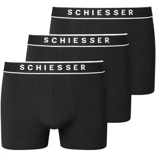 SCHIESSER Herren 3 Pack Boxershorts - 95/5 Organic Cotton Shorts (173983)