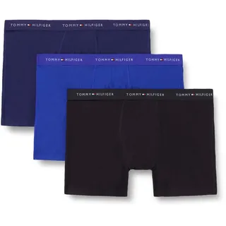 Tommy Hilfiger 3P DTM Boxershorts Nob Blue/Black/PRP Navy XXL 3er Pack