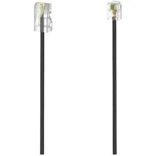 Hama 00201142 Telefonkabel 6 m Schwarz