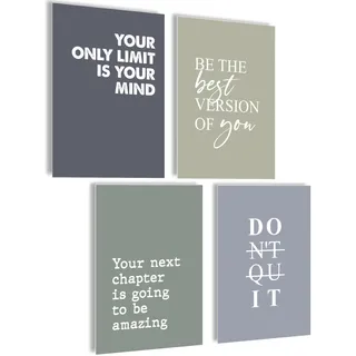 mojoliving Motivation Poster Motivationsbilder Bilder Büro Bilder Poster Aesthetic Fitness Growth Mindset Gym Deko Büro Dekoration Badezimmer Küche Bilder