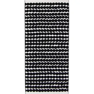 Marimekko Duschtuch "RÄSYMATTO" 100% Baumwolle, angenehm weich, 70 x 150 cm, weiß,schwarz