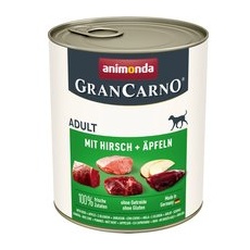 6x800g Cerb și mere GranCarno Original Adult Animonda Hrană umedă câini