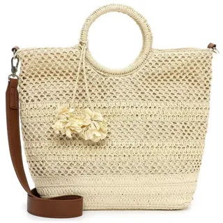 TAMARIS Kassandra Shopper Papierstroh Beige