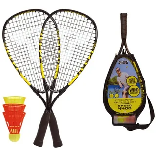 Sporti France Speed 4400 Badminton-set - Black / Yellow - One Size