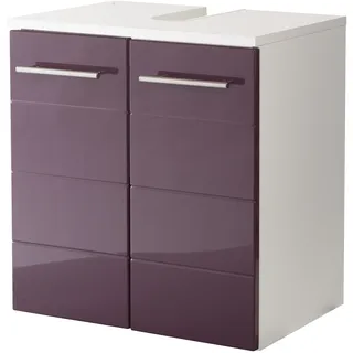 WELLTIME Waschbeckenunterschrank »Porto« Badmöbel, Breite 50 cm lila