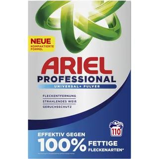 Ariel Professional Waschpulver Waschmittel Universal+, bekämpft alle Arten von Fettflecken, für den professionellen Gebrauch